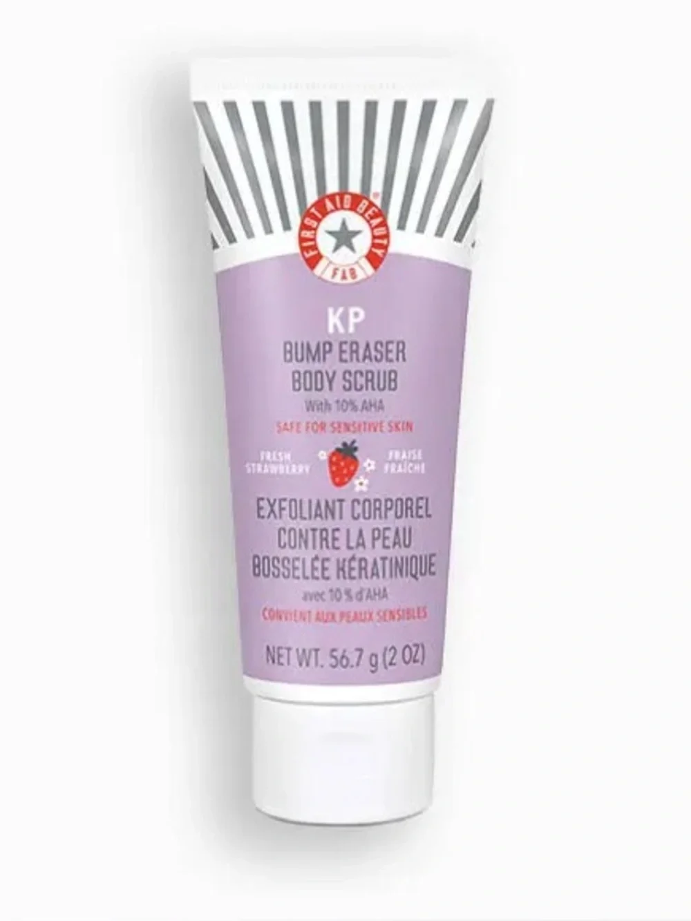 FIRST AID BEAUTY KP Bump Eraser Body Scrub 10% AHA Fresh Strawberry